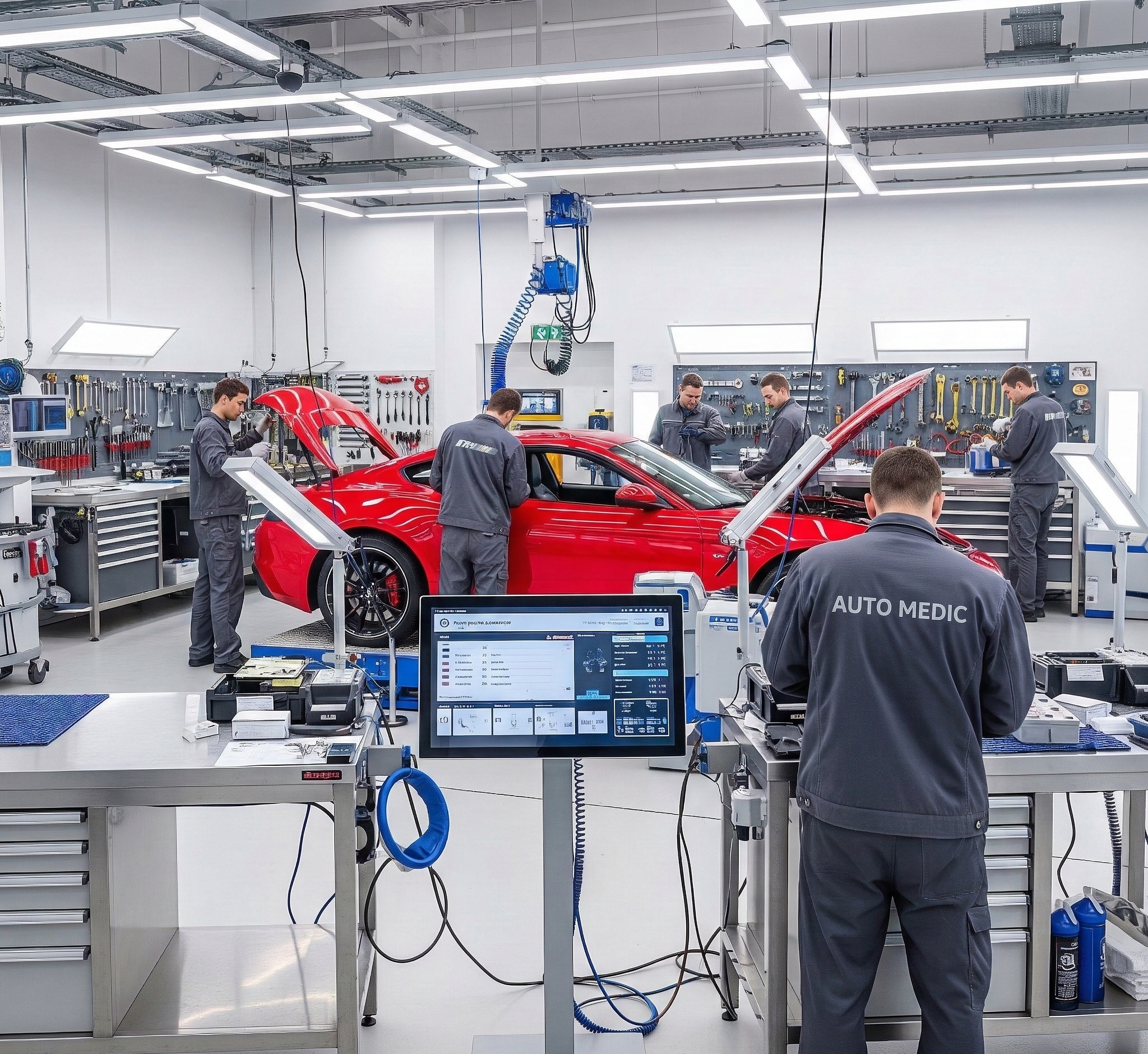 Équipe de mécaniciens du garage Auto Medic à Hull, Gatineau